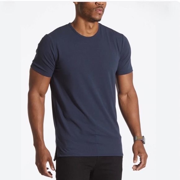 CUTS Other - Cuts Crew Split Hem Navy Blue T-Shirt